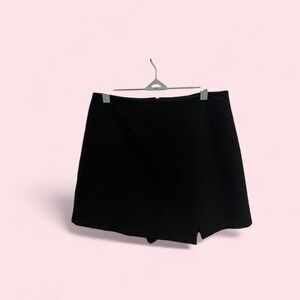 ASOS wrap black skort size 8